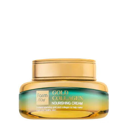 FARMSTAY Крем питательный для лица с коллагеном и золотом / Gold Collagen Nourishing Cream 55 мл - 1