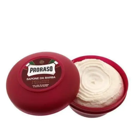 PRORASO Мыло питательное для бритья с маслом сандала и маслом ши 150 мл - 3
