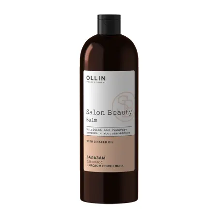 OLLIN PROFESSIONAL Бальзам для волос с маслом семян льна / Salon Beauty 1000 мл - 1