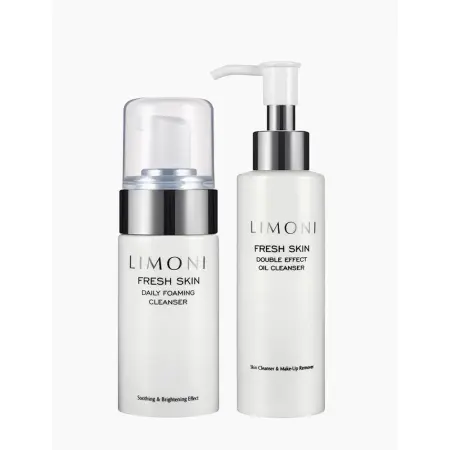 LIMONI Набор для очищения кожи (пенка 100 мл, масло 120 мл) Fresh Skin Foam Cleansing Set - 2