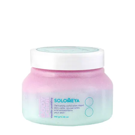 SOLOMEYA Скраб солевой для тела Ванильный пудинг / Unicorn salt body scrub Vanilla pudding 320 гр - 1