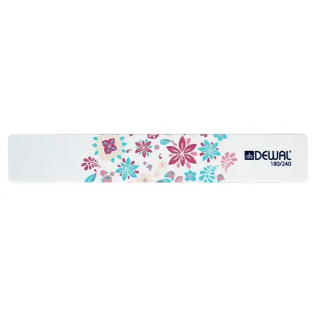 DEWAL PROFESSIONAL Пилка для ногтей Design Edition, широкая 180/240 18 см - 2