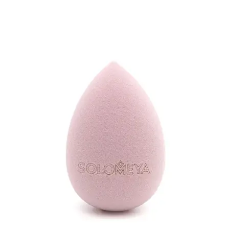 SOLOMEYA Спонж для макияжа меняющий цвет Капля, коричнево-розовый / Color Changing Drop blending sponge Taupe-Rose 1 шт - 2