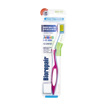 BIOREPAIR Щетка зубная детская 6-12 лет изогнутая, розовая / Biorepair CURVE Junior - 2
