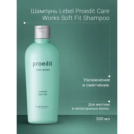 LEBEL Шампунь для волос / PROEDIT SOFT FIT 300 мл - 2