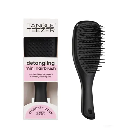 TANGLE TEEZER Расческа для волос / The Ultimate Detangler Mini Liquorice Black - 6