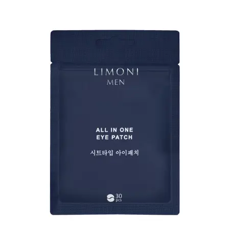 LIMONI Патчи антивозрастные для век / All In One Eye Patch Men 30 шт - 1