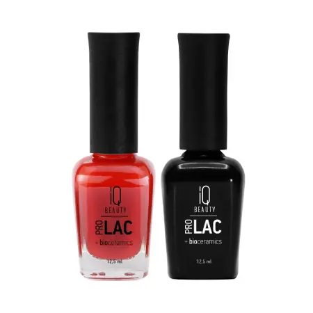 IQ BEAUTY 021 лак для ногтей укрепляющий с биокерамикой / Nail polish PROLAC + bioceramics 12.5 мл - 4