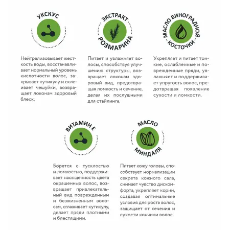 ARAVIA Professional Био-маска с яблочным уксусом и экстрактом розмарина / Hair System Apple Cider Vinegar Bio Mask 200 мл - 5