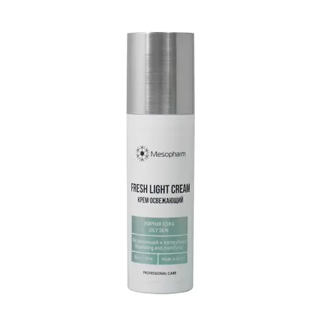 MESOPHARM PROFESSIONAL Крем освежающий с матирующим эффектом для жирной кожи лица / FRESH LIGHT CREAM 50 мл - 1