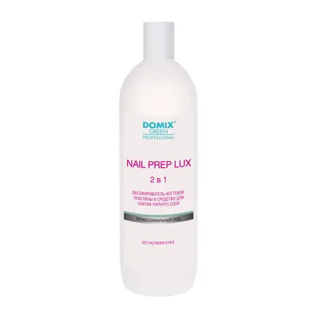 DOMIX Обезжириватель ногтевой пластины и средство для снятия липкого слоя / Nail Prep Lux 2 в 1 DGP 1 л - 1