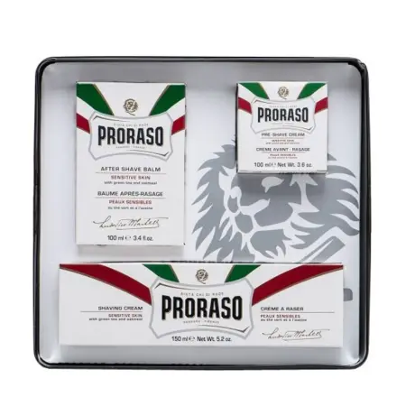 PRORASO Набор для бритья (крем 100 мл, крем 150 мл, бальзам 100 мл) TOCCASANA - 2