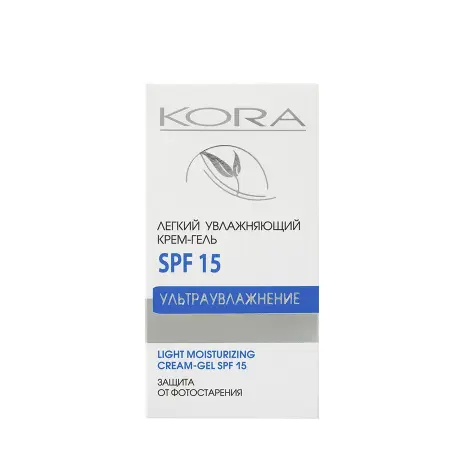 KORA Крем-гель увлажняющий легкий SPF 15 50 мл - 3