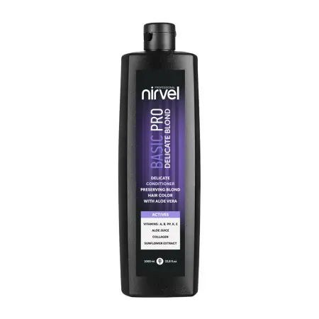 NIRVEL PROFESSIONAL Кондиционер деликатный для сохранения цвета блонд с алоэ вера / Delicate conditioner Basic PRO 1000 мл - 1
