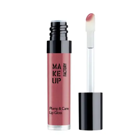 MAKE UP FACTORY Блеск для губ, 20 скандальная игра / Plump & Care Gloss 4 мл - 2