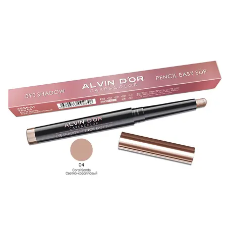 ALVIN D OR Тени-карандаш для век, тон 04 / Pencil easy slip coral sands 0,29 гр - 2