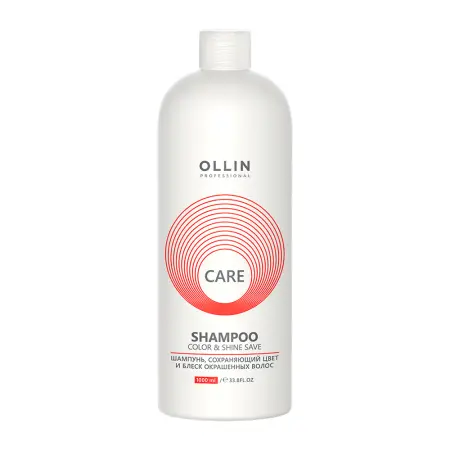 OLLIN PROFESSIONAL Шампунь сохраняющий цвет и блеск окрашенных волос / Color & Shine Save Shampoo 1000 мл - 1