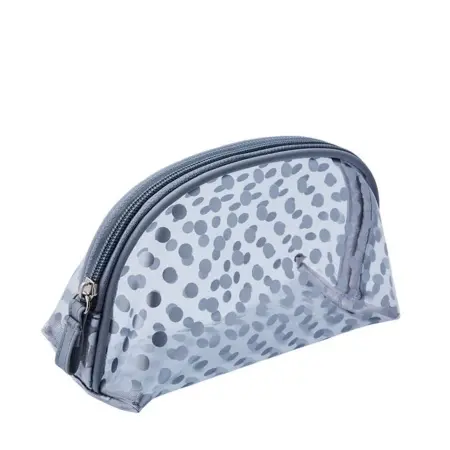 DEWAL BEAUTY Косметичка Горох, серая 19 х 8,5 х 11,5 см - 2