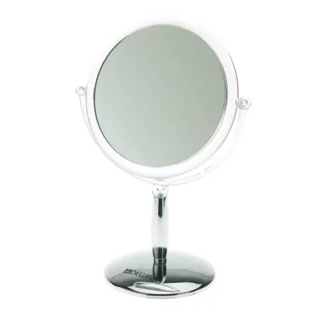 DEWAL PROFESSIONAL Зеркало настольное, пластик, серебристое 15х21,5 см - 2