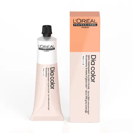 L OREAL PROFESSIONNEL 5.4 краситель-блеск без аммиака, светло-коричневый медный / DIA COLOR 60 мл - 3