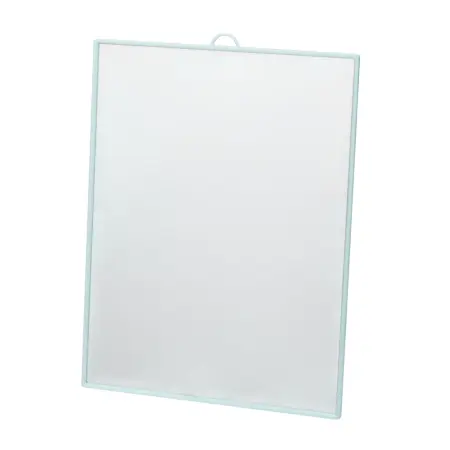 DEWAL BEAUTY Зеркало настольное, в бирюзовой оправе, на пластиковой подставке 17,5x24 см - 1