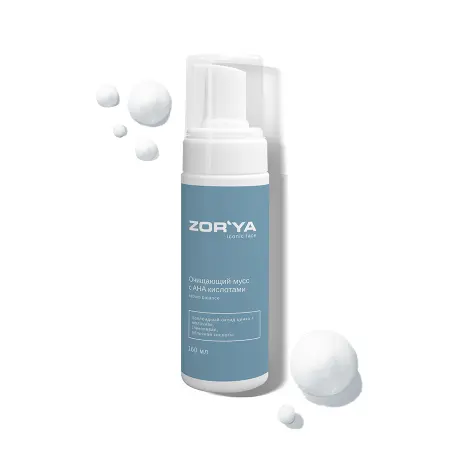 ZORYA Мусс очищающий с AHA кислотами / Sebum balance 160 мл - 2