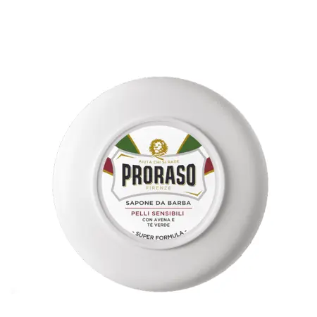 PRORASO Мыло для бритья для чувствительной кожи с зеленым чаем и овсом 150 мл - 3