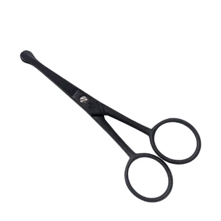 DEWAL PROFESSIONAL Ножницы для бороды и усов Black Edition, черные матовые - 1
