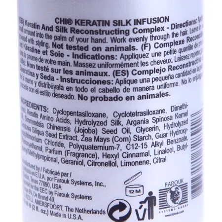CHI Шелк кератиновый для волос / CHI Keratin 59 мл - 2