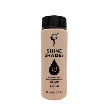 GERA Professional 4.17 гель-краситель для волос без аммиака / Shine Shades 60 мл - 2