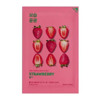Маска тканевая освежающая Пьюр Эссенс, клубника / Pure Essence Mask Sheet Strawberry 20 мл