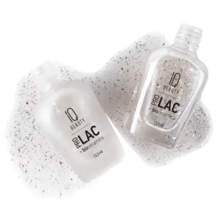 IQ BEAUTY Покрытие финишное для лака профессиональное с поталью глянцевое, серебро / PROLAC+bioceramics Potal glossy top Silver 12.5 мл - 4