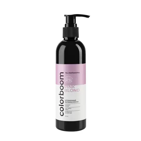 TNL Professional Бальзам-маска оттеночный для розового блонда с дозатором / Color Boom Pink Blond 250 мл - 1