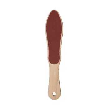 Терка педикюрная, натуральный бук, профессиональная, Р60/120, 27 см
