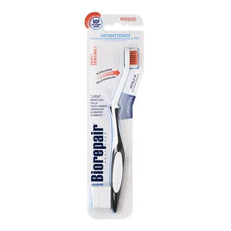 BIOREPAIR Щетка зубная изогнутая для чувствительных зубов, чёрная / CURVE Denti Sensibili - 2