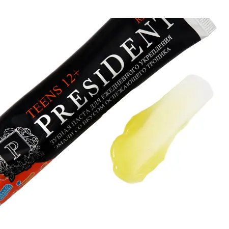 PRESIDENT Паста зубная детская 12+ Fresh tropic (50 RDA) / President 70 г - 2