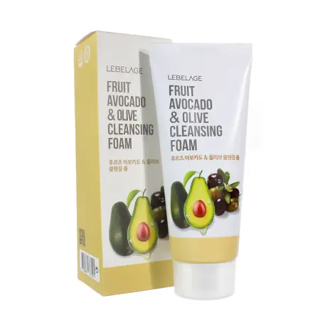 LEBELAGE Пенка для умывания с экстрактом авокадо и оливы / Lebelage Fruit Avocado & Olive Cleansing 100 мл - 2