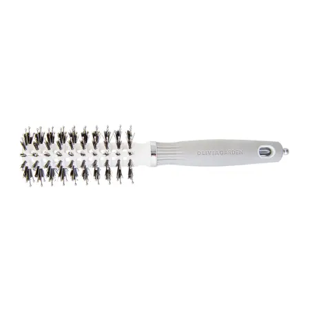 OLIVIA GARDEN Термобрашинг EXPERT BLOWOUT VENT Boar&Nylon White&Grey 20 мм - 1