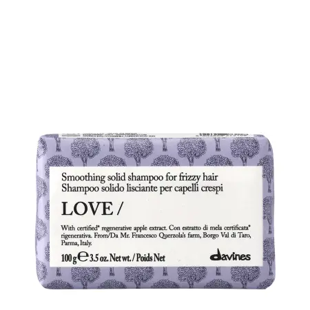 DAVINES SPA Шампунь твердый для непослушных волос / LOVE Smoothing shampoo bar 100 гр - 1