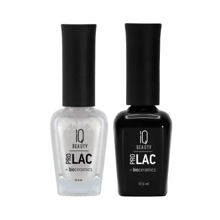 IQ BEAUTY 060 лак для ногтей укрепляющий с биокерамикой / Nail polish PROLAC + bioceramics 12.5 мл - 4