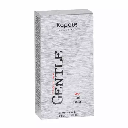 KAPOUS 3 гель-краска для мужчин, темно-коричневый (без аммония) / Gentlemen 2*40 мл - 1