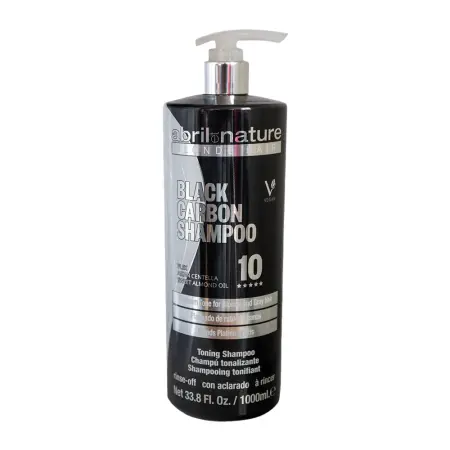 ABRIL ET NATURE Шампунь для питания и восстановления осветленных волос / Shampoo Black Carbon 1000 мл - 1
