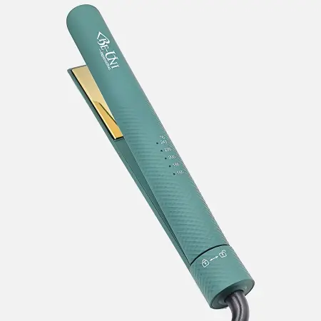 BE-UNI PROFESSIONAL Утюжок для выпрямления волос с золотым титановым покрытием GOLD TITAN V069 - 2