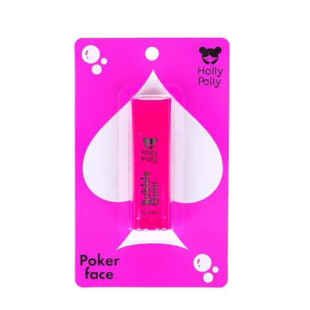 HOLLY POLLY Бальзам для губ, Бабл Гам / Poker Face Bubble gum 4,9 гр - 2