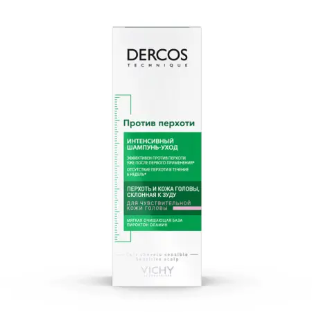 VICHY Шампунь-уход от перхоти для чувствительной кожи головы / Dercos 200 мл - 2