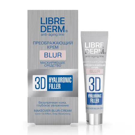 LIBREDERM Крем-blur преображающий 3D филлер для лица / HYALURONIC 15 мл - 2