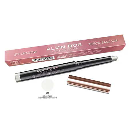 ALVIN D OR Тени-карандаш для век, тон 01 / Pencil easy slip white pearl 0,29 гр - 2