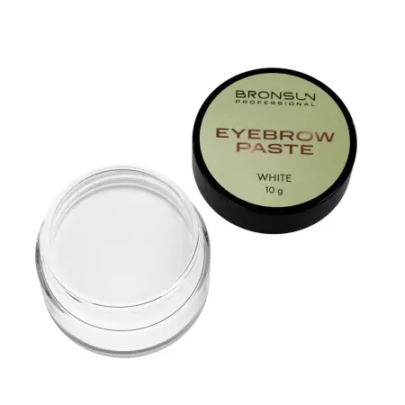 BRONSUN Паста для бровей, белый / Eyebrow Paste WHITE 10 гр - 4