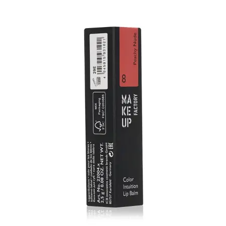 MAKE UP FACTORY Бальзам для губ, 8 персиковый нюд / Color Intuition Lip Balm 2,5 гр - 6