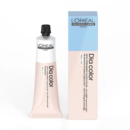 L OREAL PROFESSIONNEL 7.18 краситель-блеск без аммиака, блондин пепельный мокка / DIA COLOR 60 мл - 3